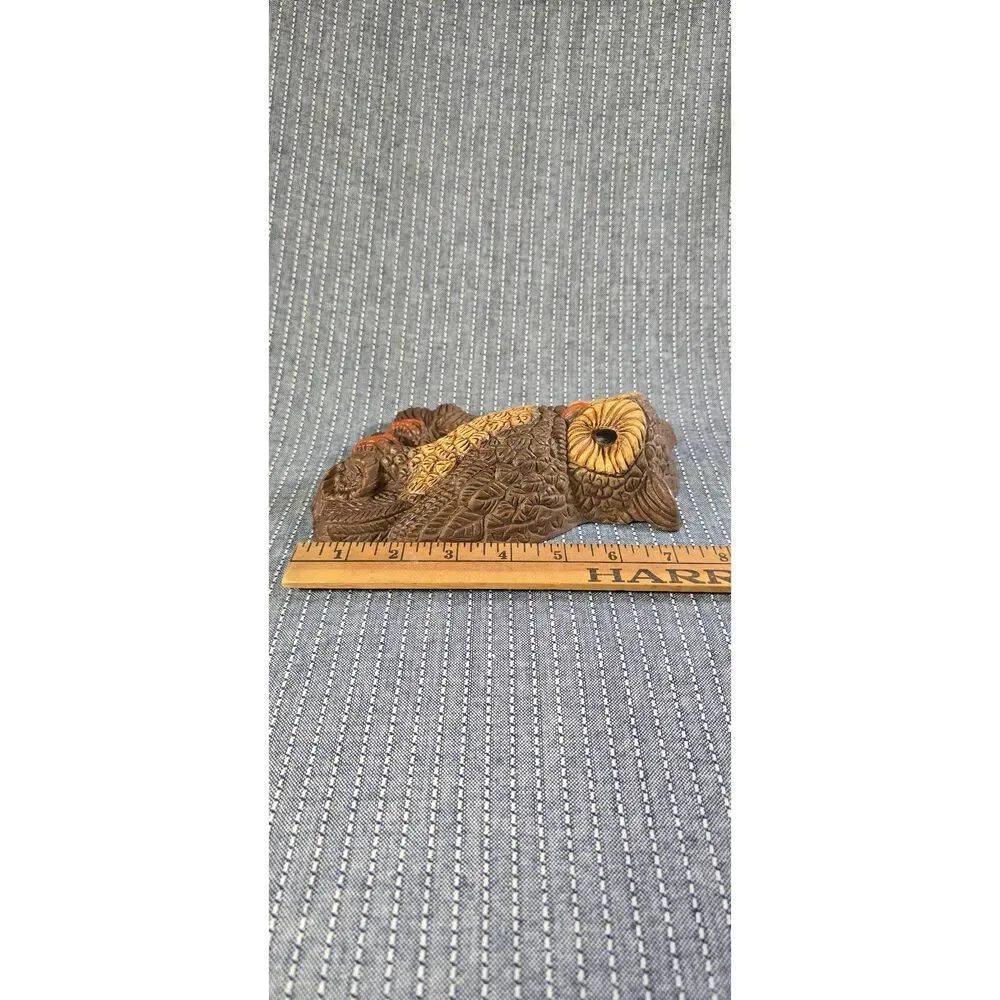Vintage 1970s molded foam or resin owl